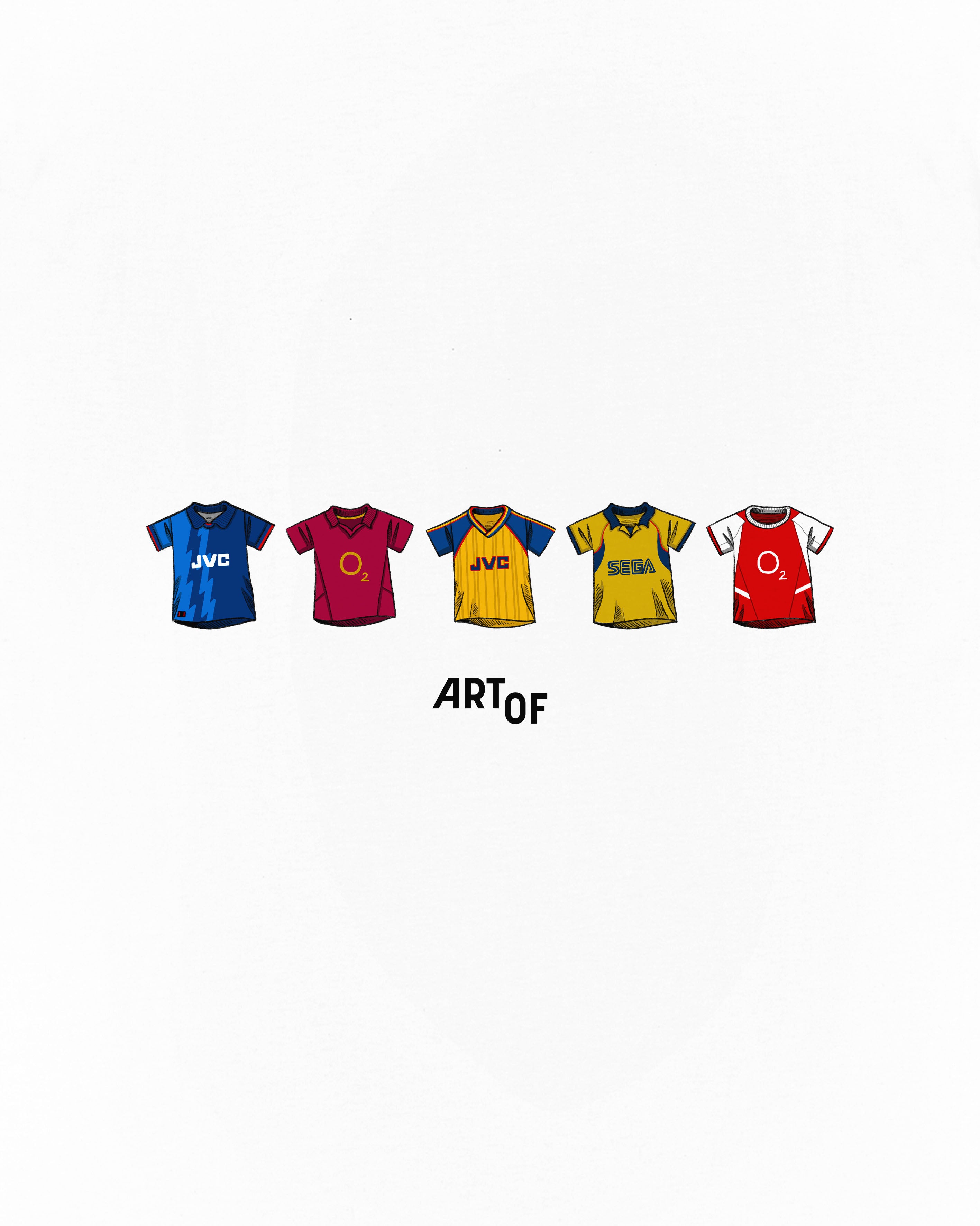 ART OF x AFC Printed Classics Tee | White Graphic Football T-shirt
